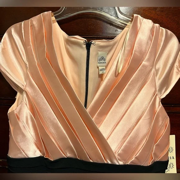 Pink and Black Cocktail Dress - Picture 3 of 4